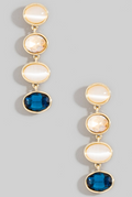 Radiant Gem Drop Earrings