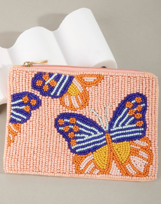 Sadie Hand Beaded Coin Pouch