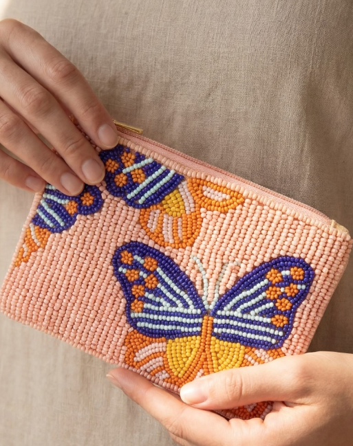 Sadie Hand Beaded Coin Pouch