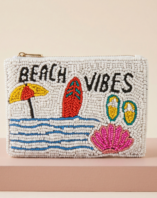 Sadie Hand Beaded Coin Pouch
