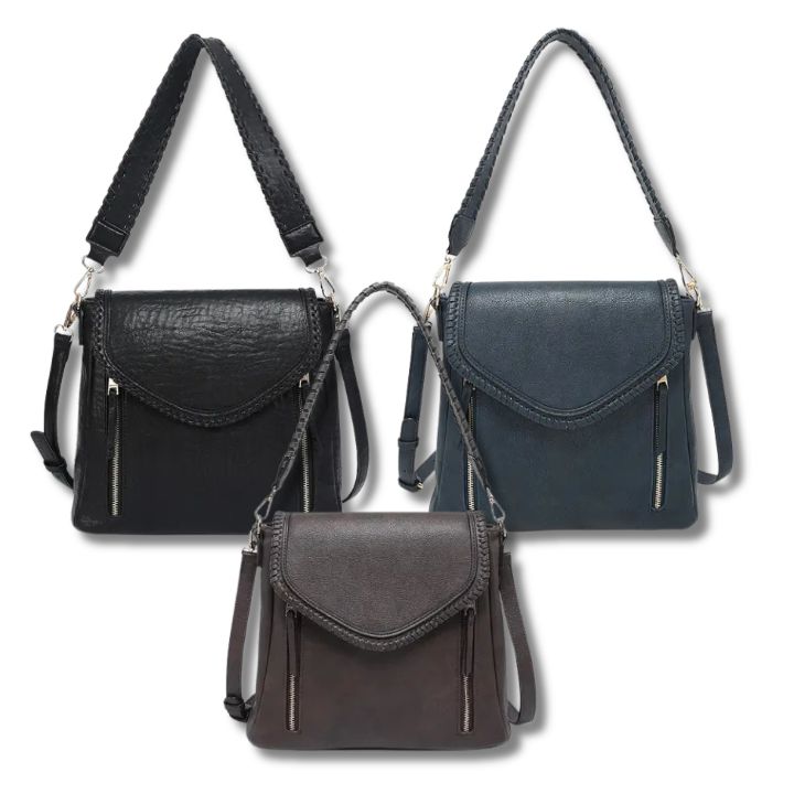 Janice Whipstitch Crossbody Bag