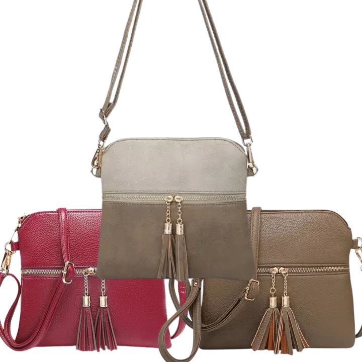 Tammy Double Zip Crossbody Wristlet