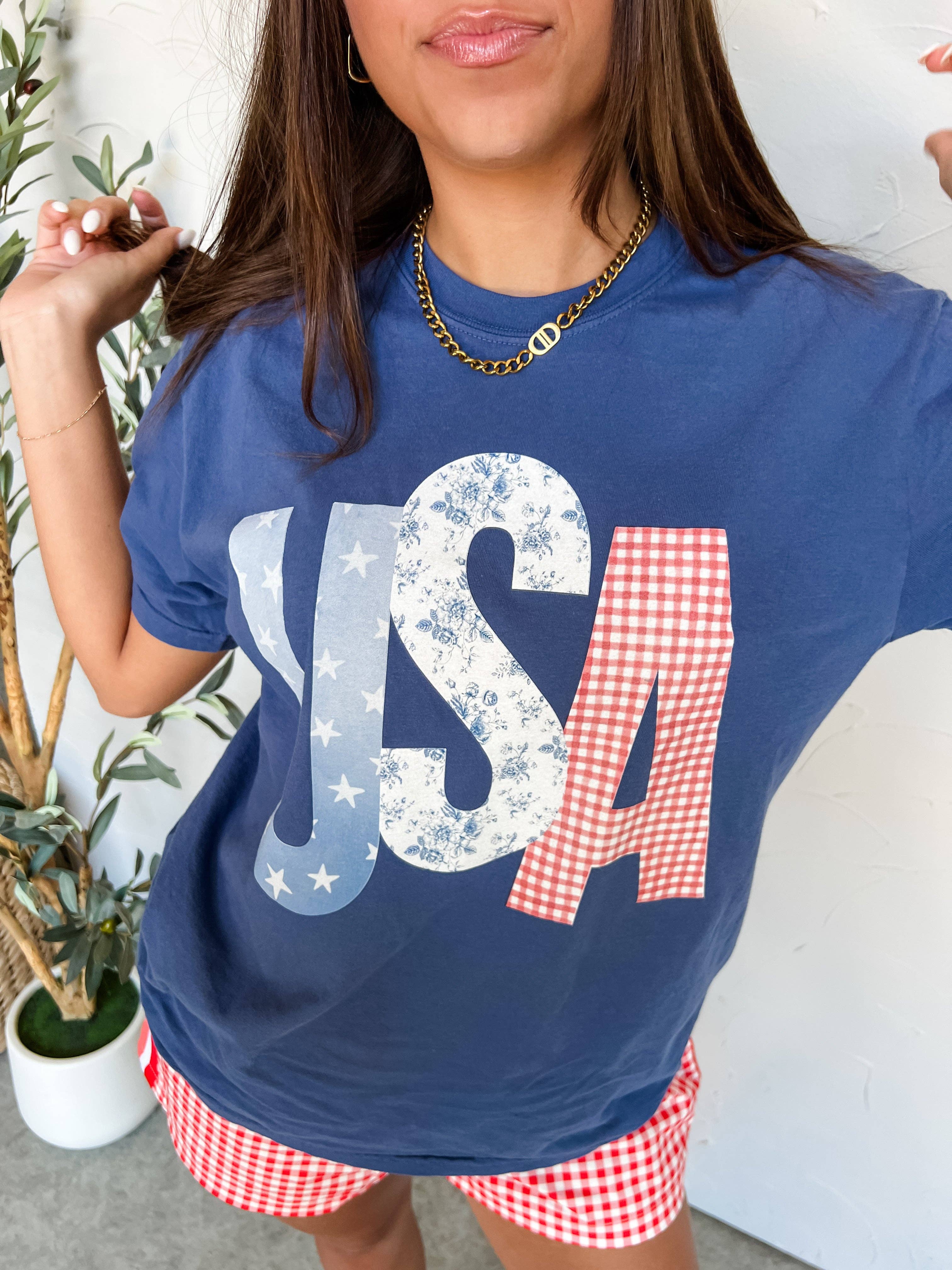 Americana Patchwork Tee