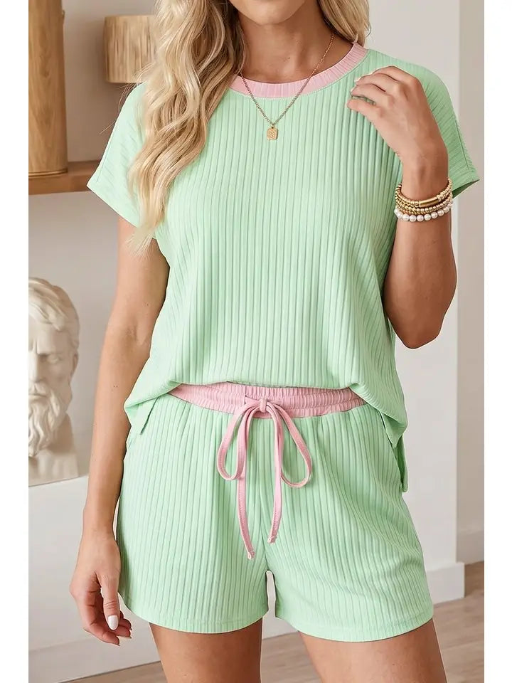 Kinsley Ribbed Lounge Set Available Curvy