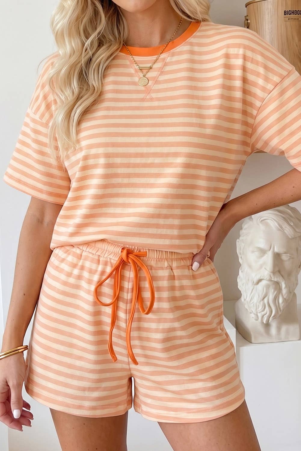 Peachy Keen Lounge Set Curvy