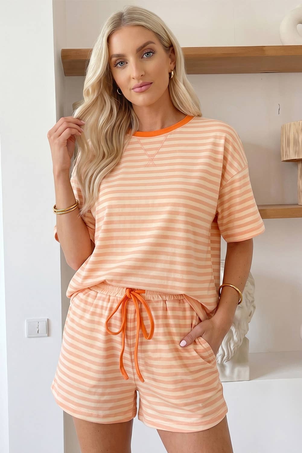 Peachy Keen Lounge Set Curvy