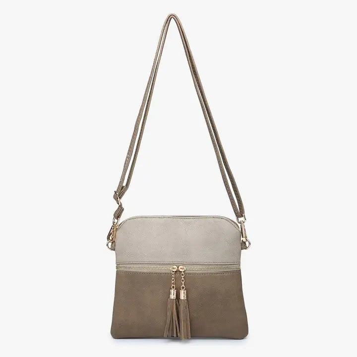 Tammy Double Zip Crossbody Wristlet
