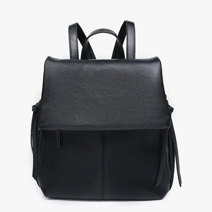 Melissa Foldover Vegan Leather Backpack