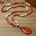 Brionne Beaded Teardrop Necklace