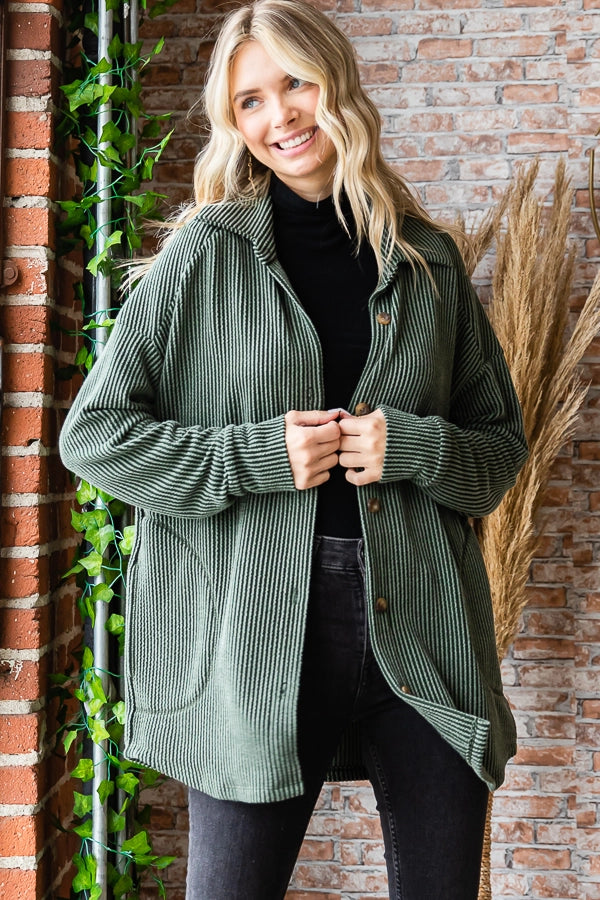 Rowan Ribbed Shacket