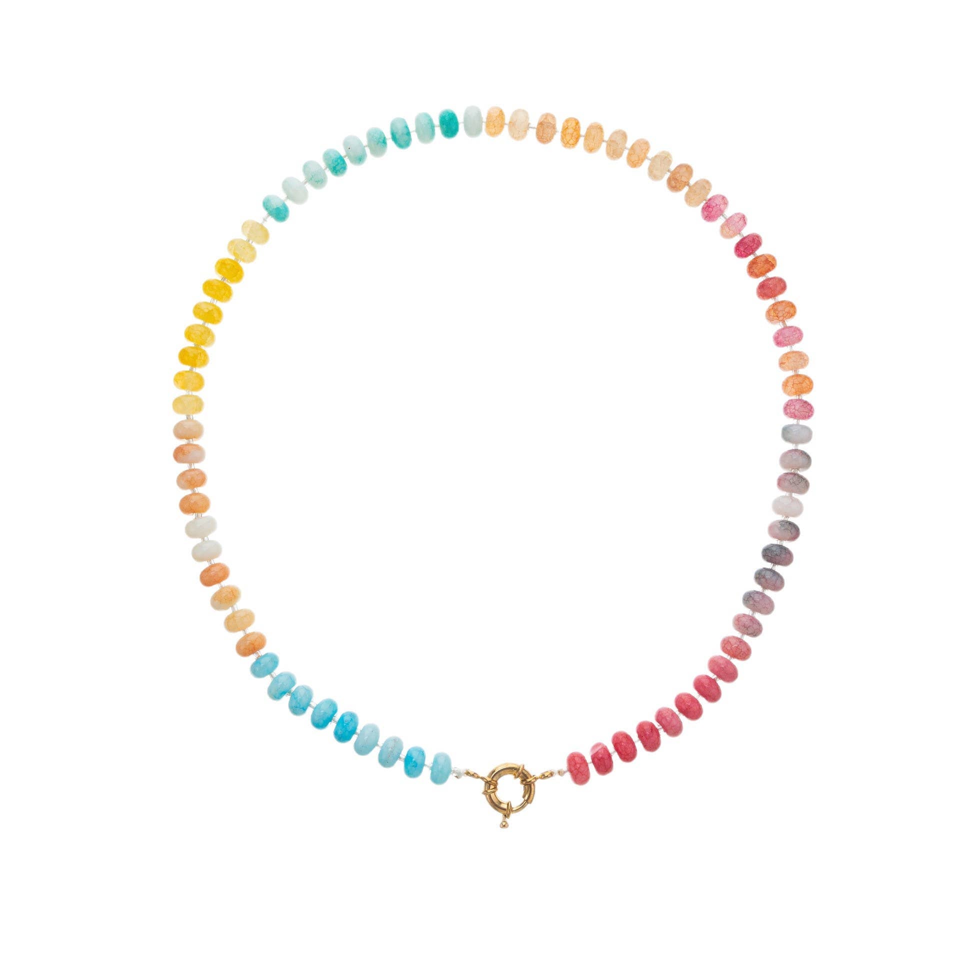 Natural Stone Confetti Necklace