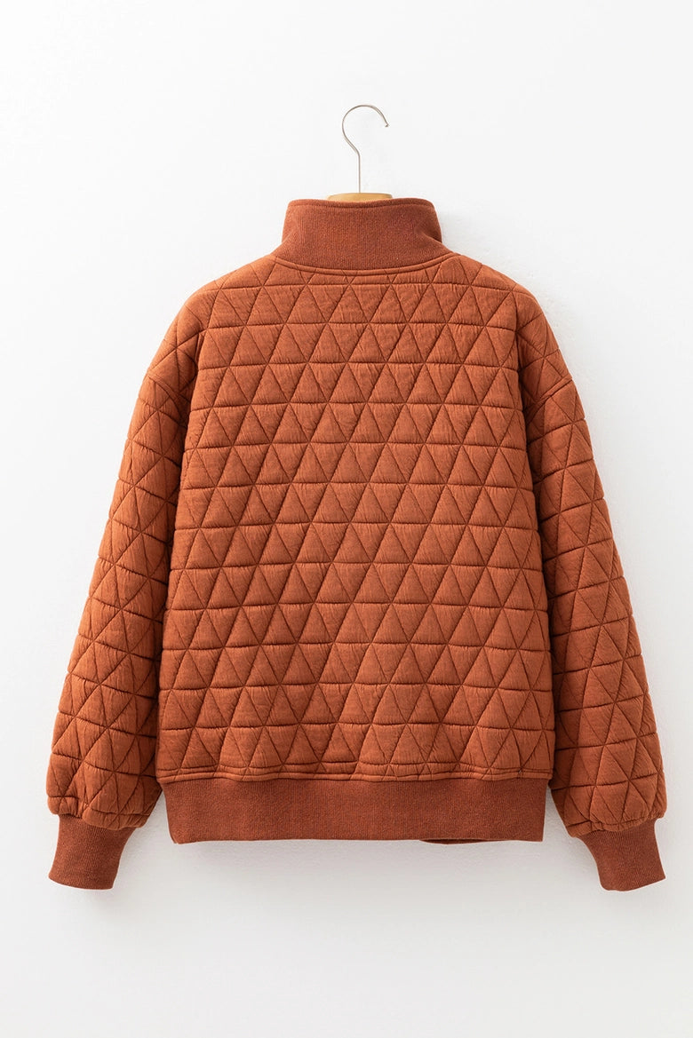 Tessa Quilted Half-Zip Pullover