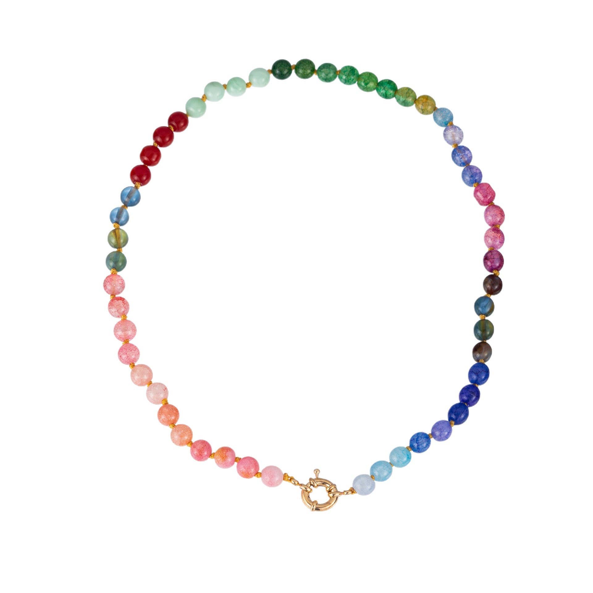 Natural Stone Confetti Necklace