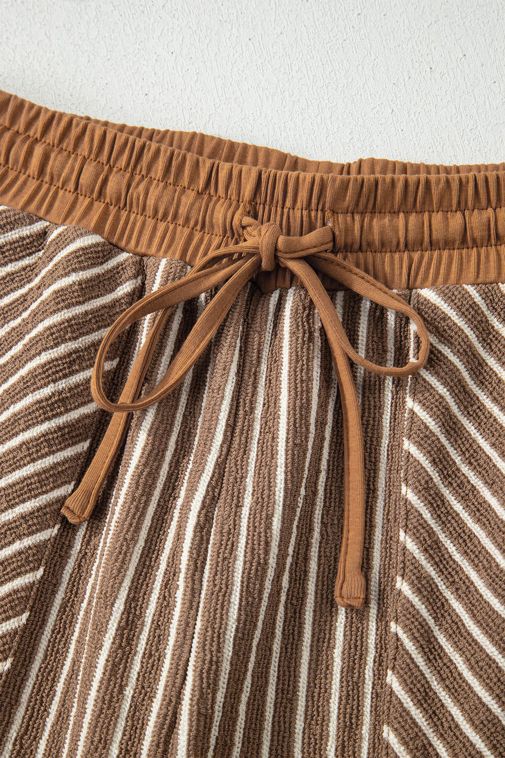 Perfect Stripe Cropped Lounge Set Available Curvy
