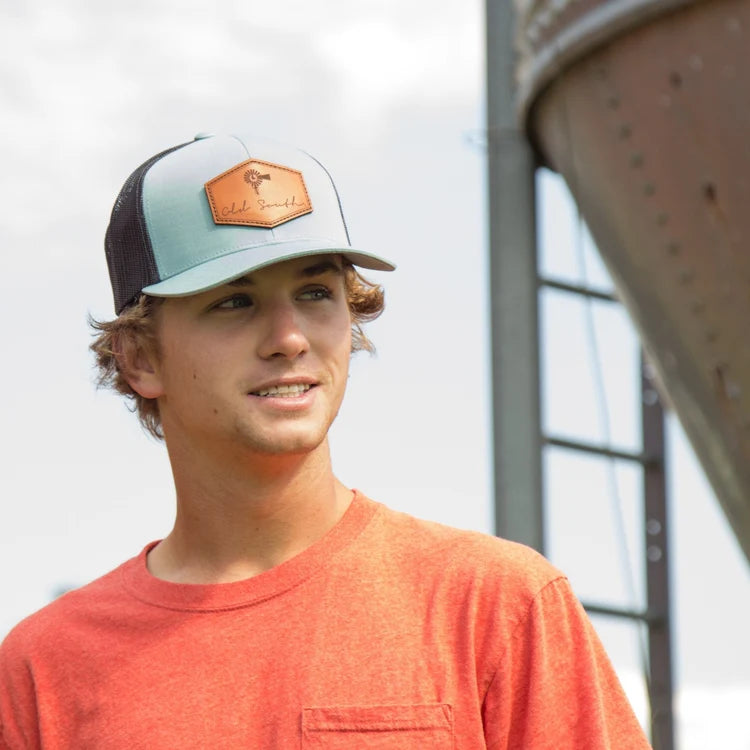 Old South Signature Leather Patch Trucker Hat